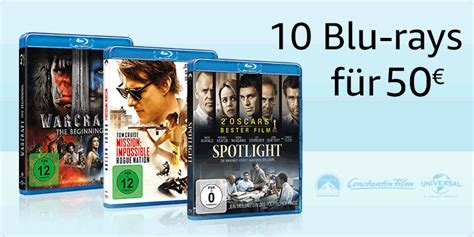 10 Blu rays für 50 Amazon Liveshopping Aktuell