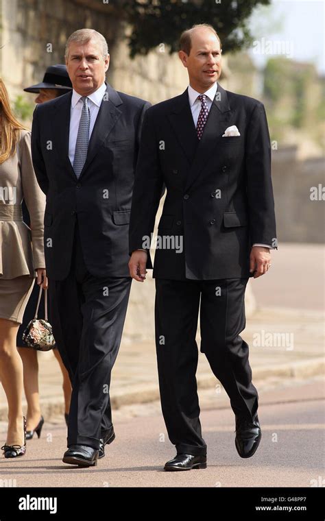 Prince Andrew, Duke of York (left) and Prince Edward, Earl of Wessex ...