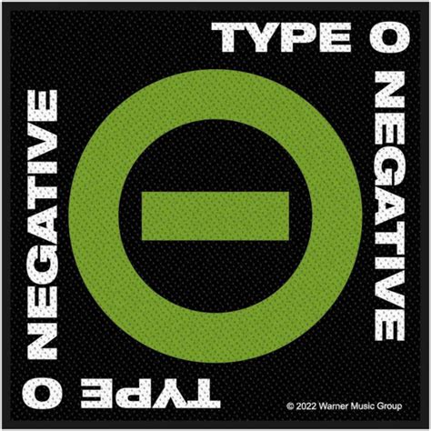 Type O Negative Negative Symbol Patch