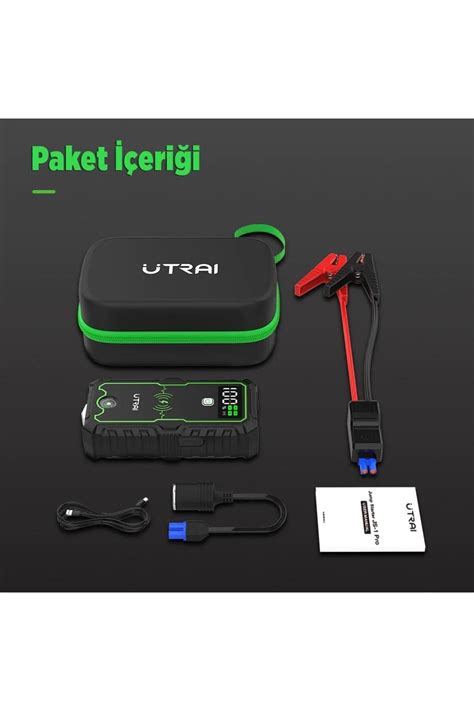 UTRAI JS 1 Pro 16000mAh 2500A Jump Starter Taşınabilir Akü Takviye