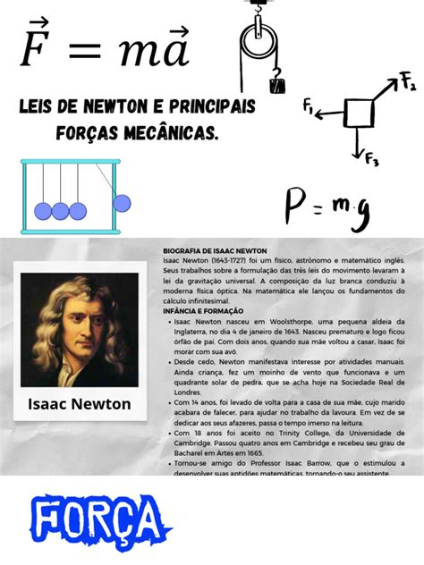 Forças E Leis De Newton - Leis de Newton e Principais Forças Mecânicas. | PDF