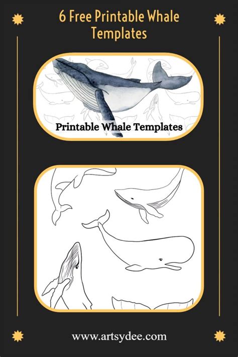 Looking For A Printable Whale Template 6 FREE Traceable Whales