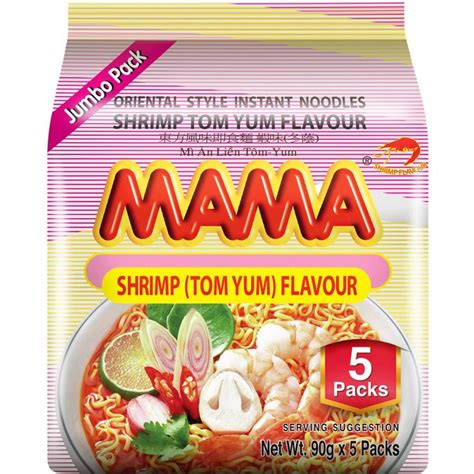 Mama Shrimp Tom Yum Flavour Instant Noodles Jumbo Pack G X Pack