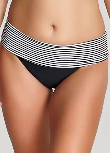 Panache Swim Striped Anya Folded Bikini Briefs Freemans