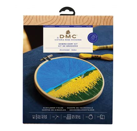 Kit Broderie Dmc Champs De Tournesols La Fourmi Creative