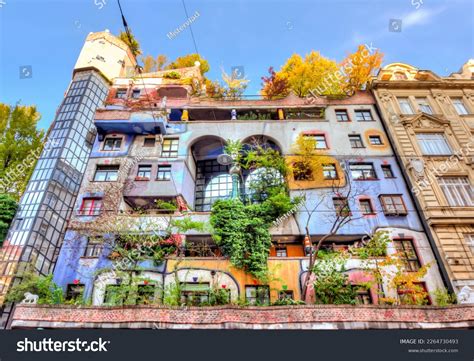 Hundertwasser House Facade Vienna Austria Stock Photo 2264730493