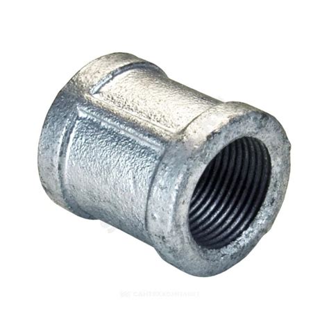 Муфта прямая чугунная Ду20 (3/4") с внутренней резьбой,оцинкованная ...