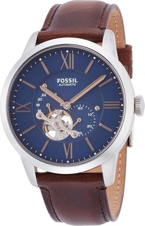 Fossil Herrenuhr ME3110 Automatik Townsman Leder Braun Amazon De Uhren