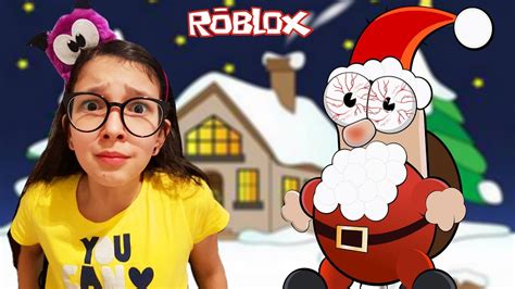 Roblox Escapamos Do Papai Noel Maluco Escape Santa Obby Luluca