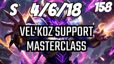 Velkoz Support Gameplay Ranked S14 4618 S Velkoz Lol 158 Game