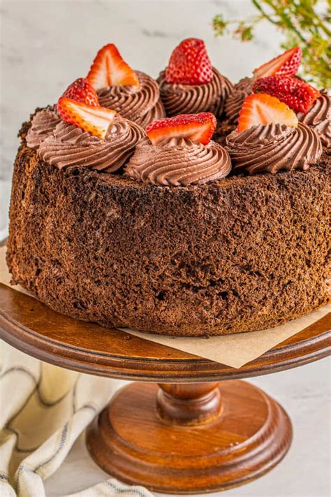 Chocolate Angel Food Cake Recipe Easy Dessert Recipes