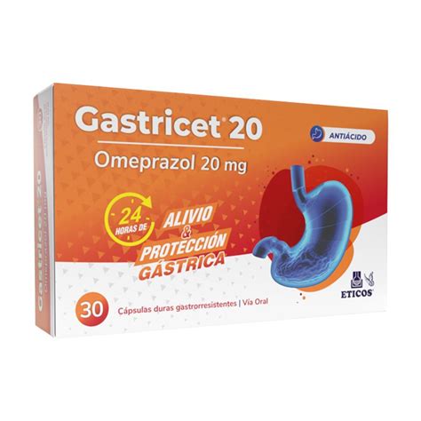 Gastricet Omeprazol Mg Cont C Psulas Duras