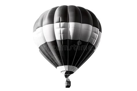 Hot Air Balloon Black And White Cut Out Photo Stock Image Image Of Vehicle Flight 313851449