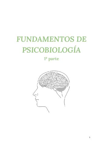 Fundamentos de psicobiología temas 1 a 7 pdf