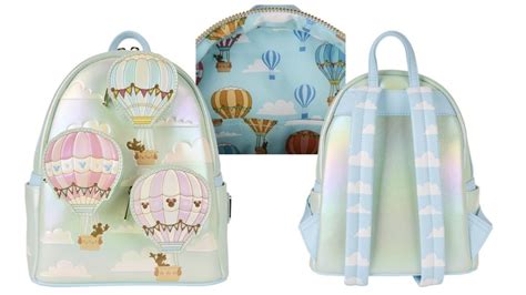 Whimsical New Loungefly Mickey Friends Hot Air Balloon