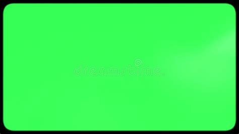 Green Screen With VHS Interference Effect Of An Old TV With A