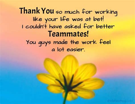 Thank You For Your Teamwork Quotes - Vivia Joceline