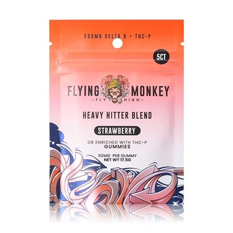 Flying Monkey Heavy Hitter Blend 50mg D8 THCP Gummies