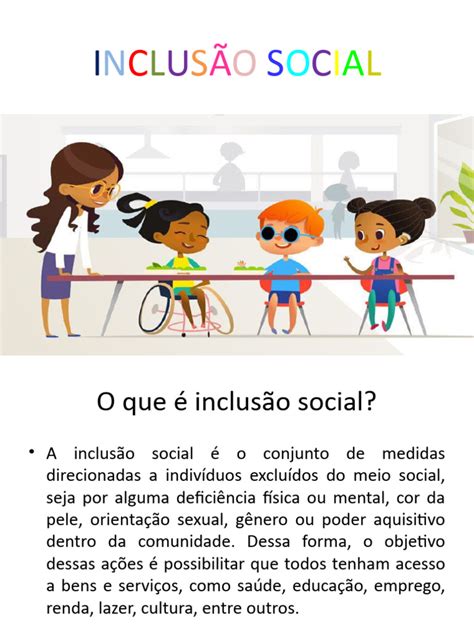 4 Exemplos De Inclusão Social - Inclusão Social: Conceitos e Tipos | PDF | Política | Ciências Sociais