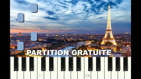 Paris Par Marc Lavoine Piano Tutorial Avec Partition Gratuite