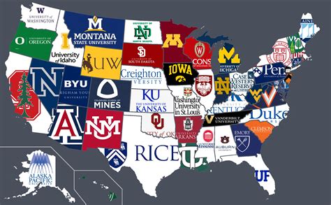 [OC] Best University per State according to USNews : r/dataisbeautiful