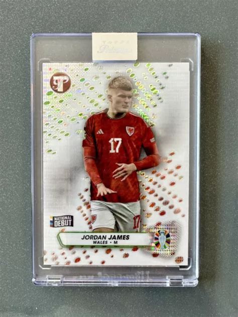 TOPPS PRISTINE ROAD To Euro 2024 Encased Pristine Card Wales Jordan