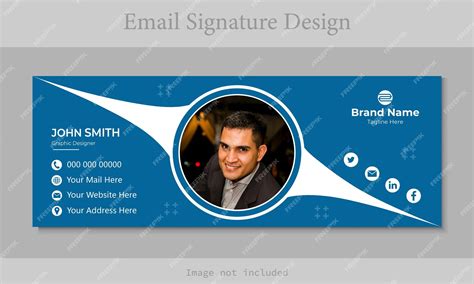 Premium Vector | Professional email signature design template layout