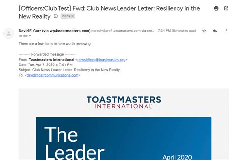 group email  wordpress  toastmasters