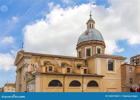 View On The Saint Rocco Church In Rome Stock Image Image Of Church