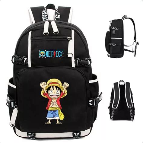 Mochila One Piece Infantil Juvenil Passeio Escolar Luffy Parcelamento