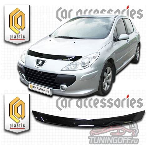Дефлектор капота (серый) PEUGEOT 307 - Продажа тюнинг-аксессуаров и ...