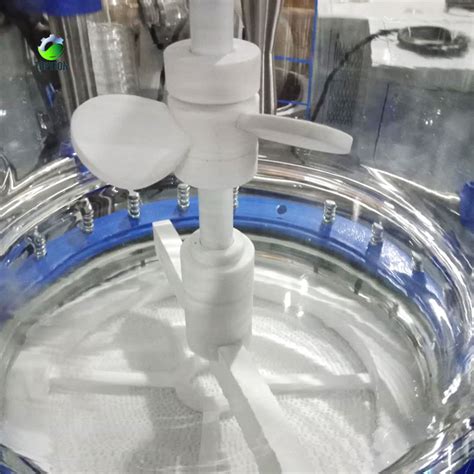 L Jacketed Stirred Tank Filter Glass Reactor For Crystallization