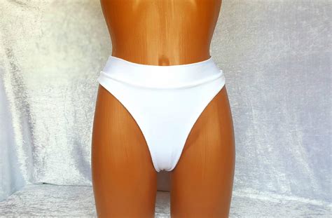 High Waist Bikini Bottom S High Waist Bikini Bottoms Cheeky Etsy