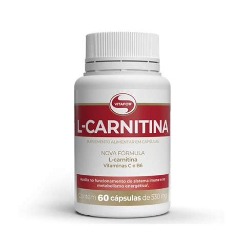 L Carnitina 530mg 60 Cápsulas Vitafor