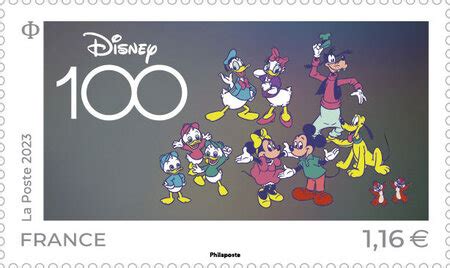 Timbre Disney Lettre Verte La Poste