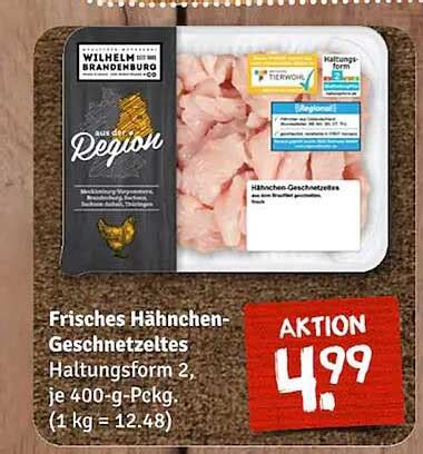 Frisches Hähnchen geschnetzeltes Angebot bei Nahkauf