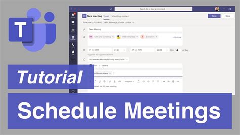 Microsoft Teams The Right Way To Schedule Meetings Youtube