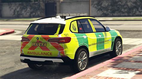 Union Mods Skin West Midlands Ambulance Service Incident Officer Bmw X5