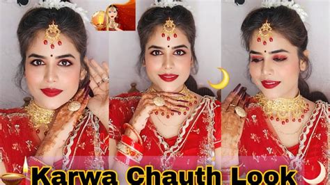 🌛my Karwa Chauth Makeup Look Step By Step Makeup Tutorial For Any