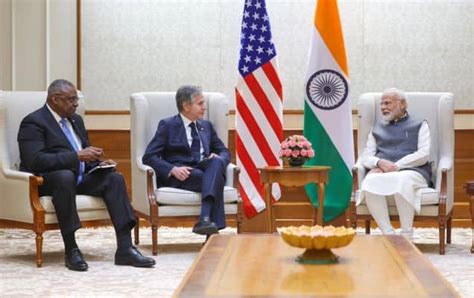 Prime Minister Receives U S Secretaries Of State And Defence