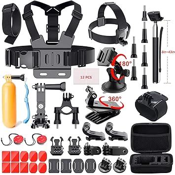 Adofys In Action Camera Accessory Kit Bundle Compatible For Gopro