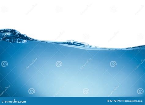 Clear Blue Water Wave On White Background Stock Photo Image Of