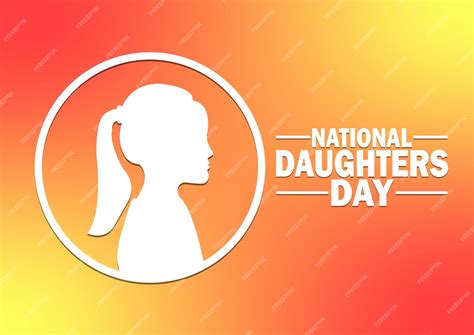 Premium Vector | National daughters day vector illustration suitable ...