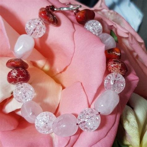 Rock Crystal Quartz Jaspe Sedimento Cuarzo Rosa Cuarzo Rosa