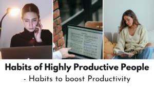 25 Habits Of Highly Productive People Habits To Boost Productivity