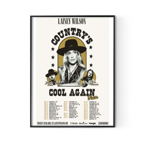 Lainey Wilson 2023-2024 Tour Poster Digital Posters Print sold by ...