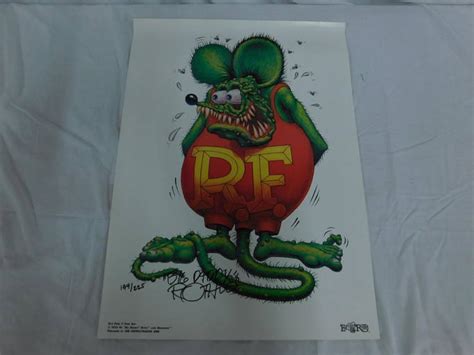 Ed Roth Rat Fink Signed Print