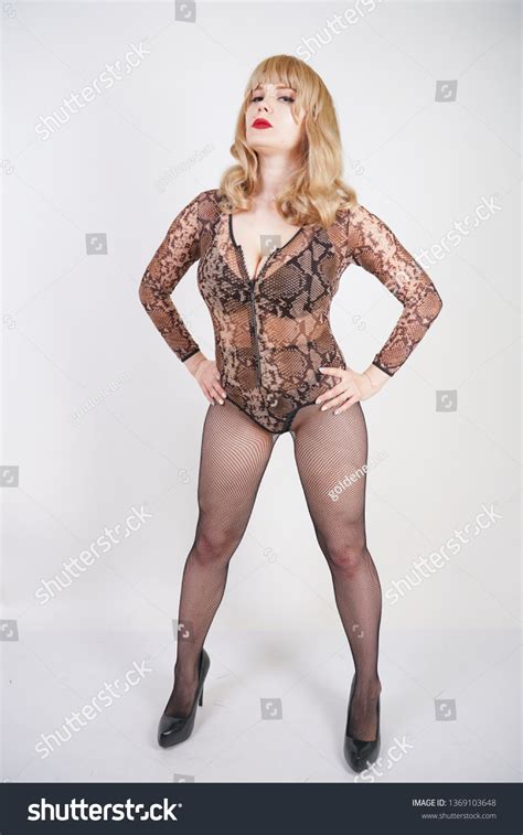 Sexy Curvy Woman Blonde Hair Dressed Stock Photo Shutterstock