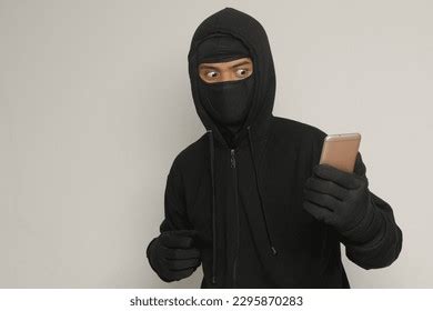 Portrait Mysterious Man Wearing Black Hoodie Stock Photo 2295870283 ...