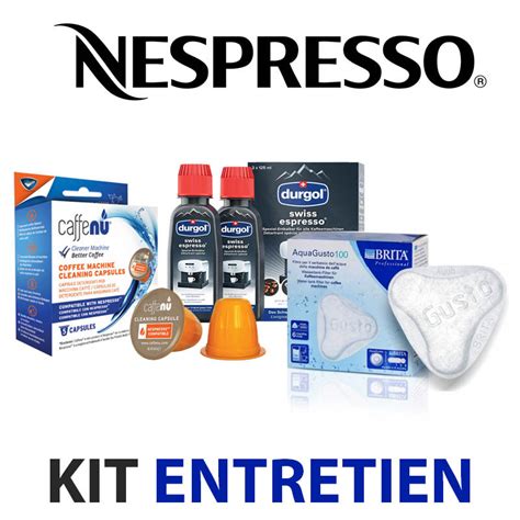 Kit Entretien pour Nespresso Nettoyage Détartrage et Filtre à eau